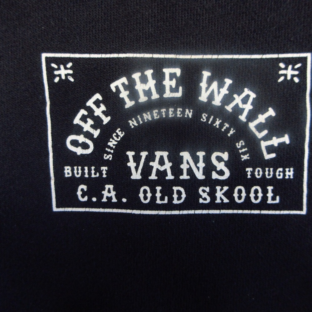 Vans Sweatshirt Mens M Black Off The Wall Graphic C.A. Old Skool Crew Skate 1366 - Picture 4 of 8
